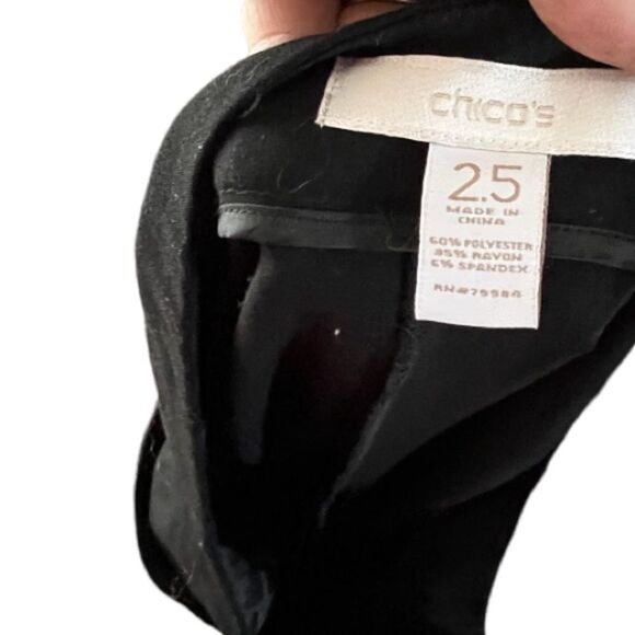 Chico's Cuffed Black Dress‎ Pants - Picture 6 of 6